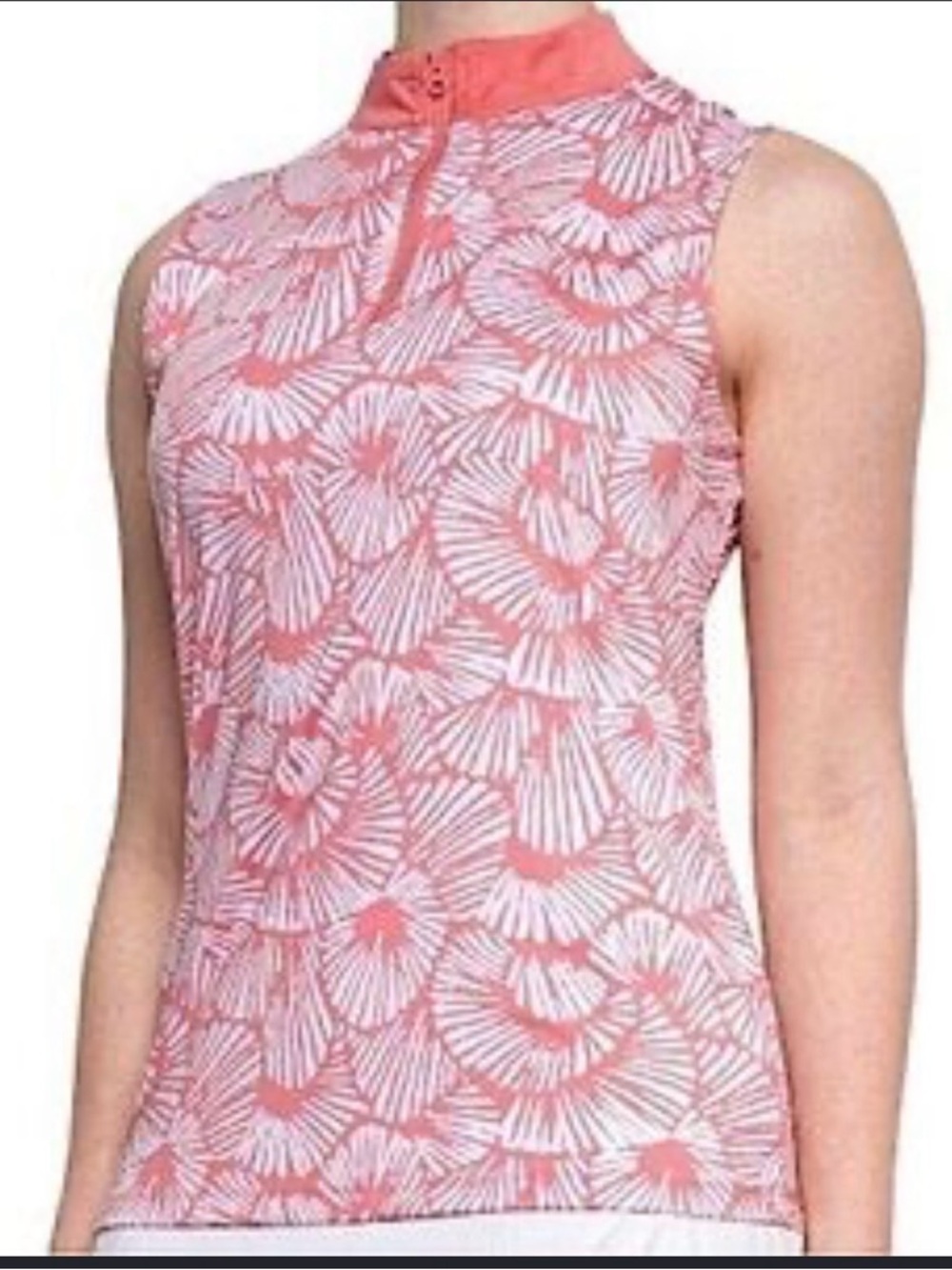 Tommy Bahama Golf sleeveless quarter-zip top medium